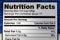 Calories trans fat food label nutrition facts