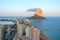 Calpe Rock, Ifach, seen from downtown, Costa Blanca, Spain