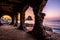 Calpe at sunrise on the Mediterranean coast of Alicante, Spain with views of the PeÃ±on de Ifach