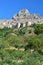 Caltabellotta cityscape in early morning Sicily Italy