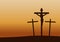 Calvary crucifixion on sunset time,important happen in Christianity history