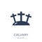 Calvary icon. Trendy flat vector Calvary icon on white background from Religion collection