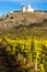 Calvary of Mikulov with autumnal vineyard, Czech Republic