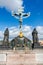 Calvary statue on Charles Bridge in Prague