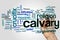 Calvary word cloud