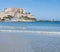 Calvi, Citadel, beach, ancient walls, marina, sailboats, skyline, Corsica, Corse, France, Europe, island