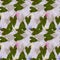calystegia sepium. Seamless pattern texture of pressed dry flowers.