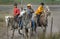 Camargue cowboys after Bull racing