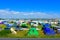 Camber sands campsite East Sussex United Kingdom
