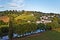 Cambo-les-Bains countryside landscape along Nive river course