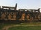 Cambodia Architecture. Bas-relief. Garuda carvings in the walls along the Terrace of Elephants. Wall Carving in Angkor Thom