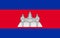 Cambodia flag in official colors and with aspect ratio of 16:25