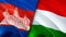 Cambodia and Hungary flags. 3D Waving flag design. Cambodia Hungary flag, picture, wallpaper. Cambodia vs Hungary image,3D