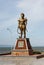 Cambodia King Statue at Kep Crab Market