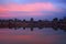 Cambodian landmark Angkor Wat with reflection