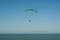 Camboriu, Brazil - December 10, 2017: Students practicing paragliding on the hill