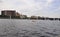 Cambridge, 30th June: Cambridge Town Panorama from Charles river in Massachusettes state of USA