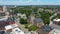 Cambridge city hall aerial view, Massachusetts, USA