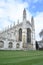 Cambridge university King`s college gothic chapel and entance architecture