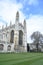 Cambridge university King`s college gothic chapel and entance architecture