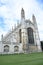Cambridge university King`s college gothic chapel and entance architecture