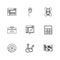 camcoder , camera , video , multimedia , computer , setting , eps icons set vector