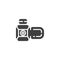 Camcorder camera vector icon