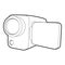 Camcorder icon, isometric 3d style