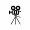 Camcorder icon, simple style