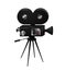 Camcorder vintage retro isolated in a realistic style