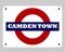 Camden Town Tube sign