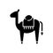 Camel black glyph icon