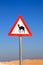 Camel Crossing Sign