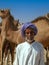 Camel market in the desert of south egypt