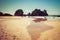 Camel Rock formation on ocean shore near Wallaga Lake, NSW, Australia.