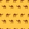 Camel seamless pattern background