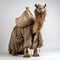 Camel In Traditional Bavarian Clothing With Potato Sack