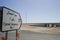 Camel underpass sign in the Arabian Desert