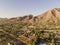 Camelback Mountain and canal in Phoenix, Scottsdale, Arizona