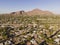 Camelback Mountain and canal in Phoenix, Scottsdale, Arizona