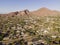 Camelback Mountain and canal in Phoenix, Scottsdale, Arizona