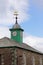 Camelford, Cornwall, UK - April 10 2018: The iconic clocktower o