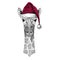 Camelopard, giraffe Christmas illustration Wild animal wearing christmas santa claus hat Red winter hat Holiday picture