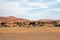 Camels in the Erg Shebbi desert in Morocco