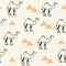 Camels seamless pattern