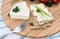 Camembert pieces with Crispbread