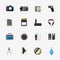 Camera accessory color icons.