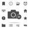 camera with an appendage icon. web icons universal set for web and mobile