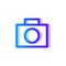 Camera blue purple gradient icon