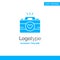 Camera, Cam, Videogame, Images, Couple Photography Blue Solid Logo Template. Place for Tagline